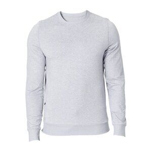 NWT Vuori Mens Ponto Performance Crew Platinum Heather LARGE DreamKnit $110 MSRP